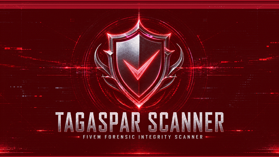 TAGASPAR Scanner animated red cyber banner